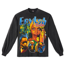 ERYKAH BADU WASHED BLACK LONGSLEEVE