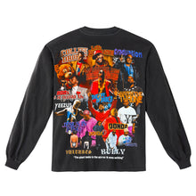 KANYE WASHED BLACK T-SHIRT LONGSLEEVE