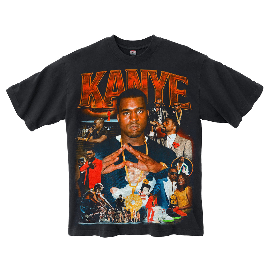 KANYE WASHED BLACK T-SHIRT