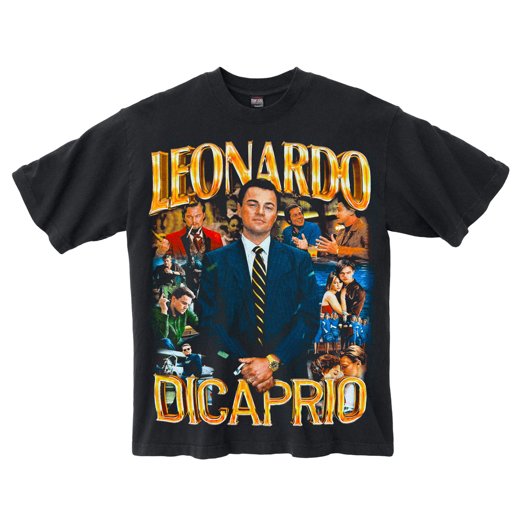 LEONARDO WASHED BLACK T-SHIRT