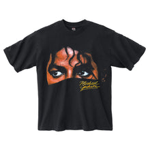 MICHAEL JACKSON WASHED BLACK T-SHIRT (NO BACK PRINT)
