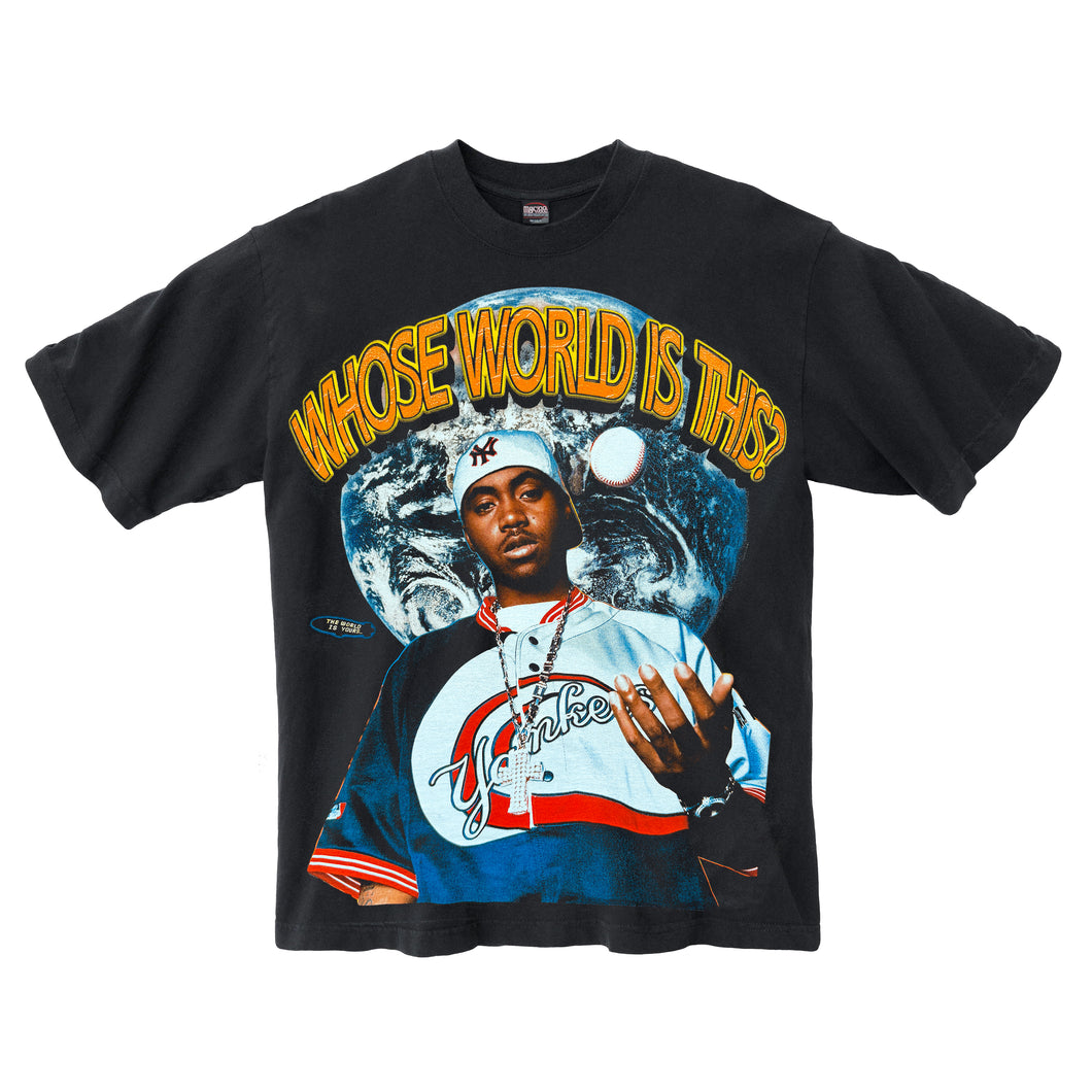 NAS WASHED BLACK T-SHIRT