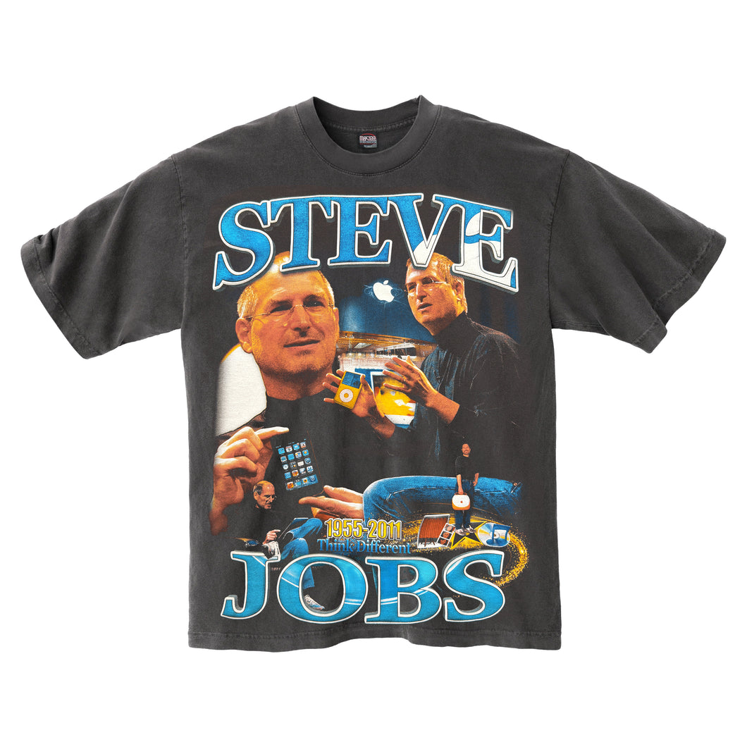 STEVE JOBS VINTAGE GREY T-SHIRT
