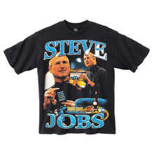 STEVE JOBS WASHED BLACK T-SHIRT