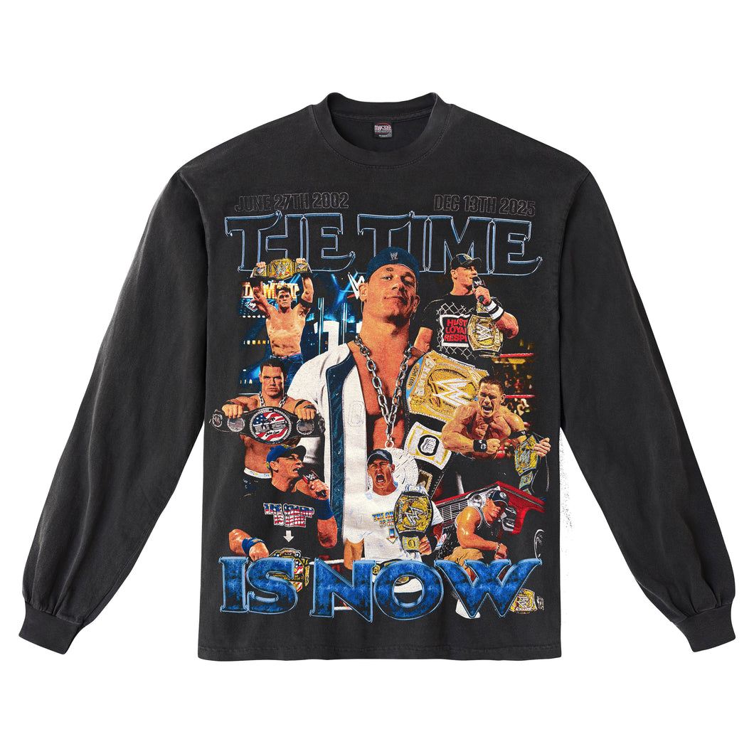 JOHN CENA WASHED BLACK LONGSLEEVE