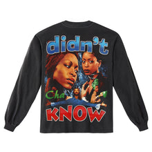 ERYKAH BADU WASHED BLACK LONGSLEEVE