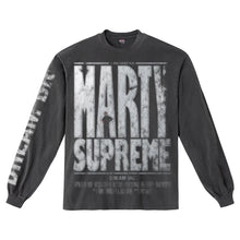MARTY SUPREME 'DREAM BIG' WASHED BLACK LONGSLEEVE