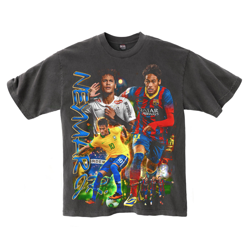 NEYMAR JR VINTAGE GREY T-SHIRT