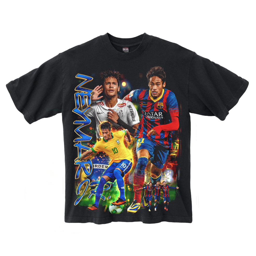NEYMAR JR WASHED BLACK T-SHIRT