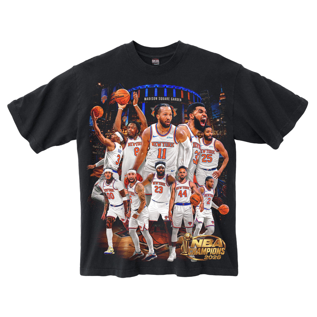 NEW YORK CHAMPIONSHIP WASHED BLACK T-SHIRT