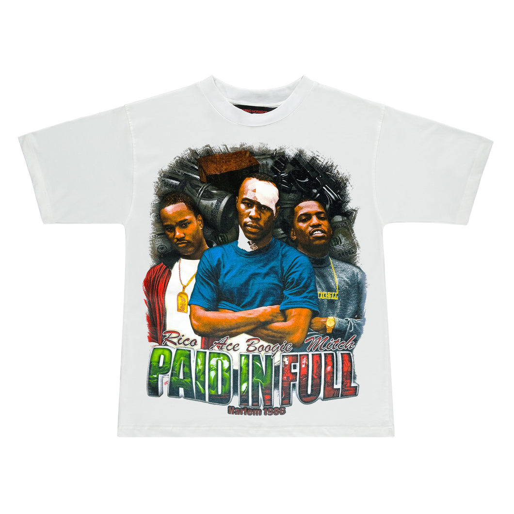 PAID IN FULL WHITE T-SHIRT